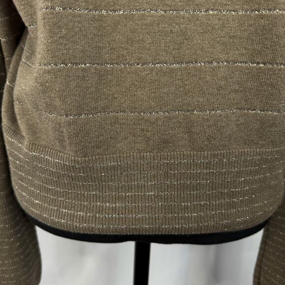 American Eagle Women’s Tan XL Cardigan Neutral Minimalist Academia Grannycore - Picture 5 of 8